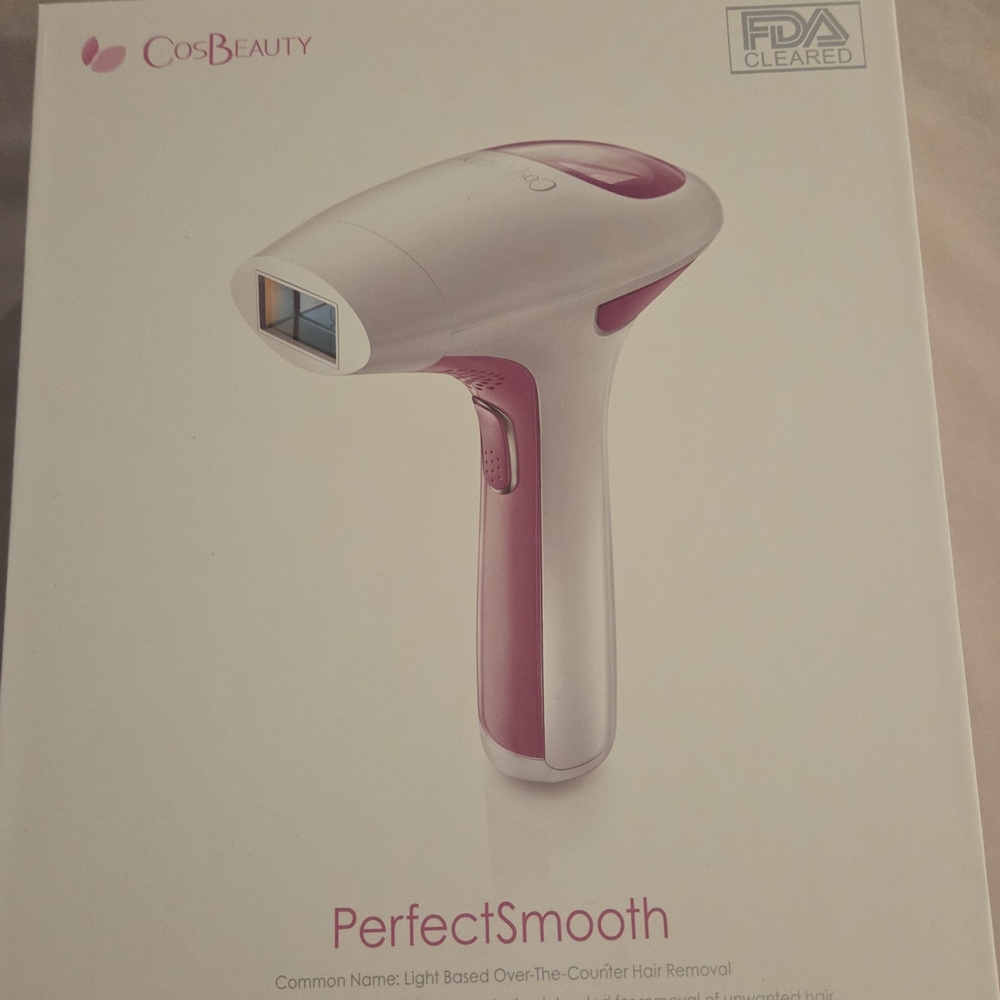 CosBeauty PerfectSmooth Light-Based Hair Removal - White & Pink